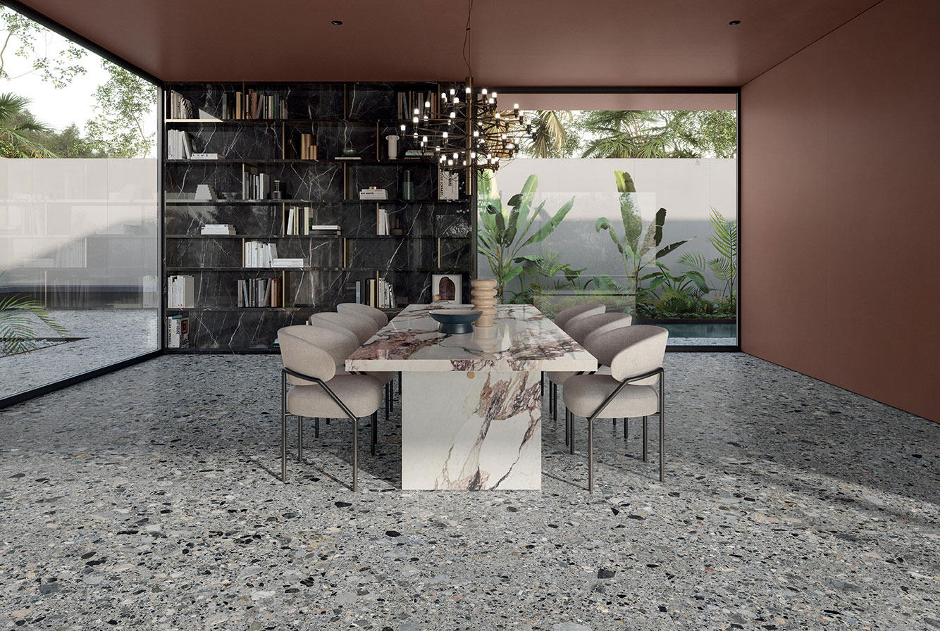 CHARM EXPERIENCE CALACATTA PINK VENA CONTINUA / CEPPO ARTISTICO / CALACATTA BLACK