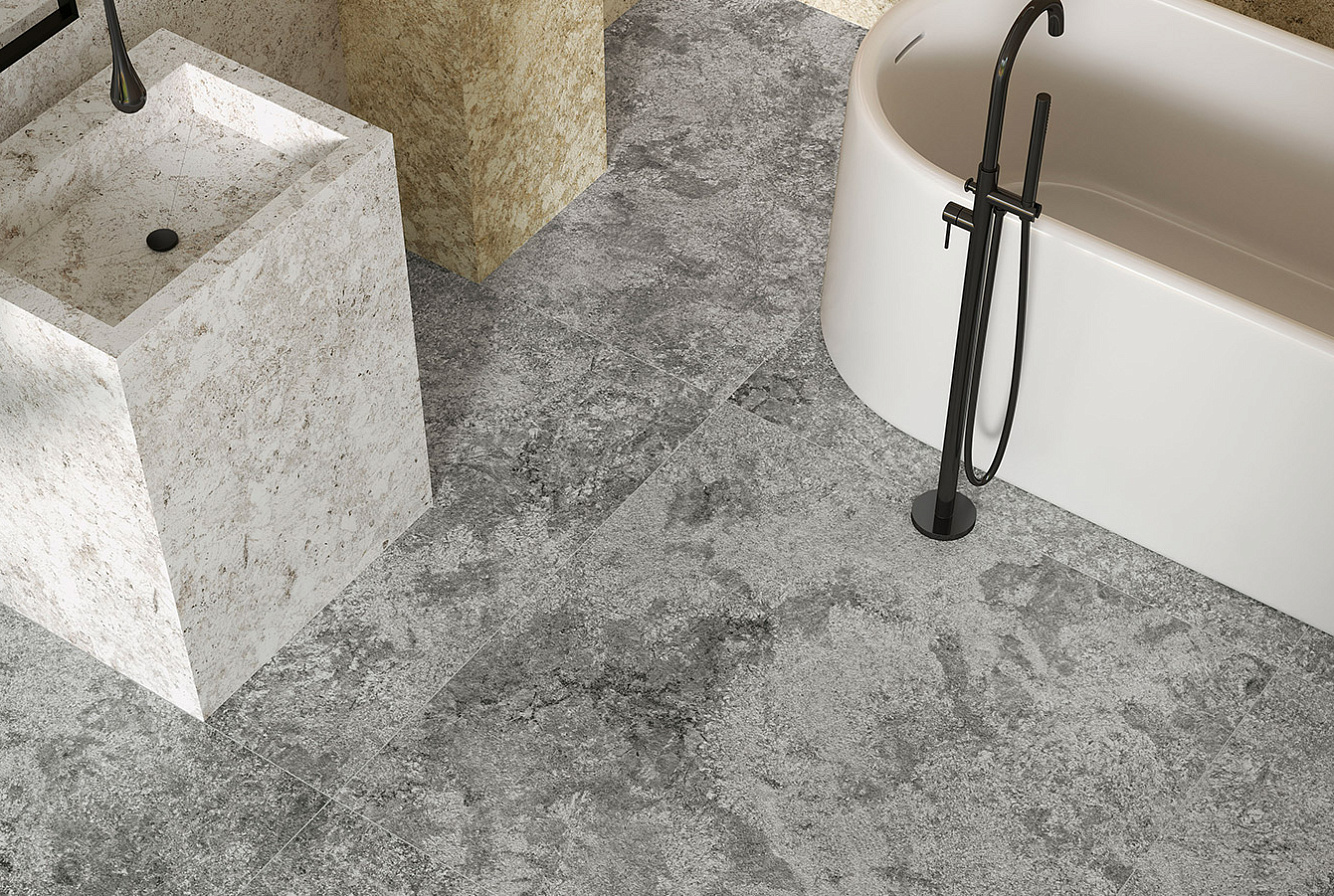 FORTE DEI MARMI QUARK / PERSIAN GREY / BRAZILIAN WHITE / BRAZILIAN GOLD