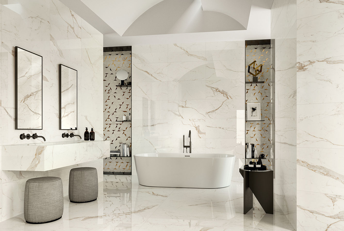 MARVEL SHINE CALACATTA PRESTIGIO / CALACATTA PRESTIGIO GOLD HEX