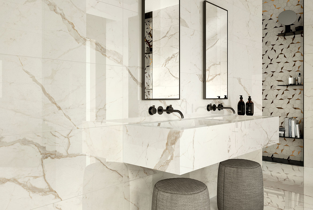 MARVEL SHINE CALACATTA PRESTIGIO / CALACATTA PRESTIGIO GOLD HEX